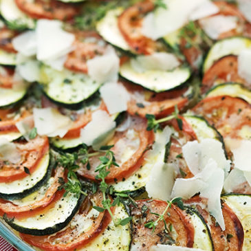 Tomaten-Zucchini-Gratin