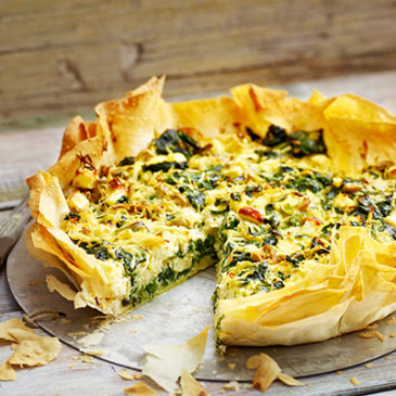 Petersilienwurzel-Spinat-Quiche