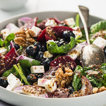 Gerösteter Rote-Bete- Heidelbeersalat